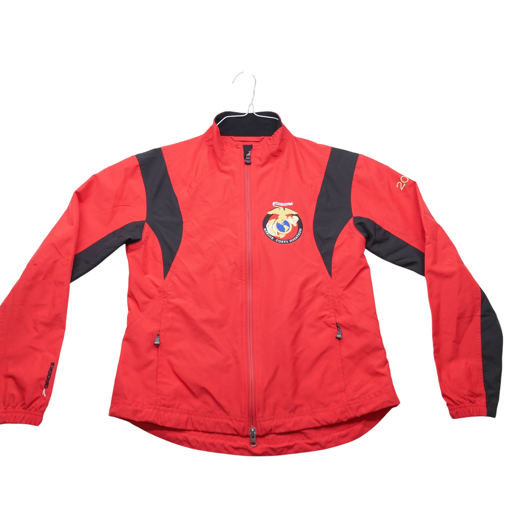 Brooks Jacket Womens Small Marine Corps Marathon 2006 Running Windbreaker USMC
